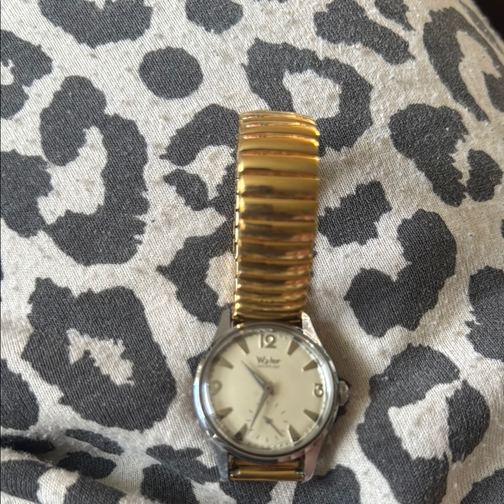 Wyler Gold and Silver Watch incaflex self winding vintage